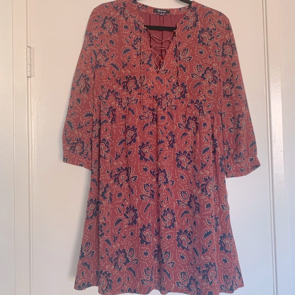 Madewell floral/paisley like dress. Size M.